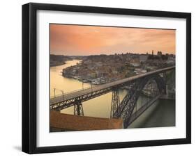 River Douro and Dom Luis I Bridge, Porto, Portugal-Alan Copson-Framed Photographic Print