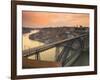 River Douro and Dom Luis I Bridge, Porto, Portugal-Alan Copson-Framed Photographic Print