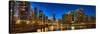 River East Chicago-Steve Gadomski-Stretched Canvas