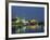 River Elbe and City Skyline at Night at Dresden, Saxony, Germany, Europe-Hans Peter Merten-Framed Photographic Print