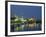 River Elbe and City Skyline at Night at Dresden, Saxony, Germany, Europe-Hans Peter Merten-Framed Photographic Print