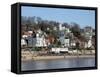 River Elbe at Ovelgonne, Hamburg, Germany, Europe-Hans Peter Merten-Framed Stretched Canvas