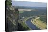 River Elbe from Schloss Konigstein, Saxony, Germany, Europe-Rolf Richardson-Stretched Canvas