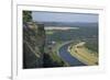 River Elbe from Schloss Konigstein, Saxony, Germany, Europe-Rolf Richardson-Framed Photographic Print