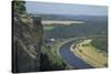 River Elbe from Schloss Konigstein, Saxony, Germany, Europe-Rolf Richardson-Stretched Canvas