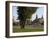 River Elbe, Hofkirche, Castle, and Frauenkirche, Dresden, Saxony, Germany-Dallas & John Heaton-Framed Photographic Print