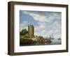 River Estuary with Watchtower-Salomon van Ruisdael or Ruysdael-Framed Giclee Print