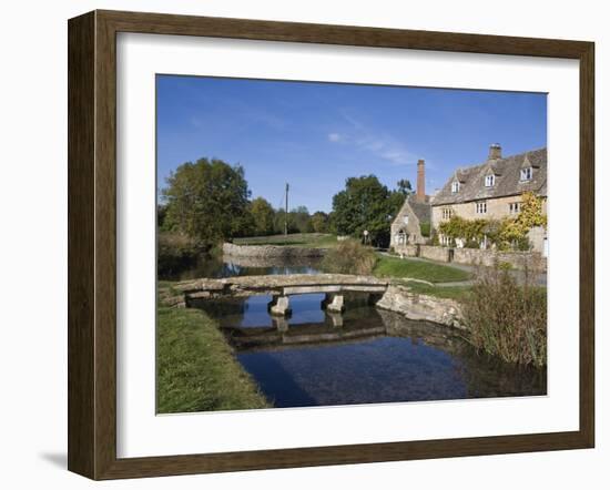 River Eye, Lower Slaughter Village, the Cotswolds, Gloucestershire, England, United Kingdom, Europe-Roy Rainford-Framed Photographic Print