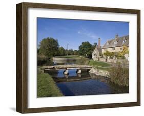 River Eye, Lower Slaughter Village, the Cotswolds, Gloucestershire, England, United Kingdom, Europe-Roy Rainford-Framed Photographic Print