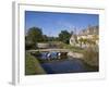 River Eye, Lower Slaughter Village, the Cotswolds, Gloucestershire, England, United Kingdom, Europe-Roy Rainford-Framed Photographic Print