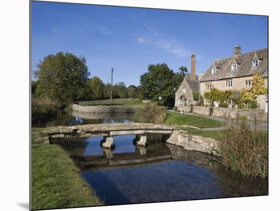 River Eye, Lower Slaughter Village, the Cotswolds, Gloucestershire, England, United Kingdom, Europe-Roy Rainford-Mounted Photographic Print