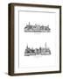 River Facade and Design for Old Paris, 1899-A Robida-Framed Giclee Print