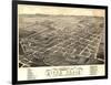 River Falls, Wisconsin - Panoramic Map-Lantern Press-Framed Art Print