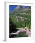 River Flowing Below Mountains-Neil Rabinowitz-Framed Photographic Print