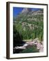 River Flowing Below Mountains-Neil Rabinowitz-Framed Photographic Print