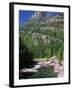 River Flowing Below Mountains-Neil Rabinowitz-Framed Photographic Print