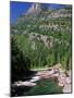 River Flowing Below Mountains-Neil Rabinowitz-Mounted Photographic Print