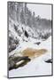 River Flowing in Snowy Winter Forest-Risto0-Mounted Photographic Print