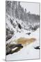 River Flowing in Snowy Winter Forest-Risto0-Mounted Photographic Print