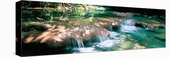 River Flowing in Summer Afternoon Light, Siagnole River, Provence-Alpes-Cote D'Azur, France-null-Stretched Canvas