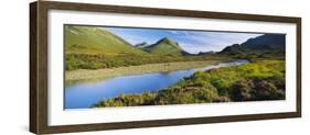River Flowing on a Landscape, River Sligachan, Glen Sligachan, Isle of Skye, Scotland-null-Framed Photographic Print