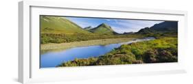 River Flowing on a Landscape, River Sligachan, Glen Sligachan, Isle of Skye, Scotland-null-Framed Photographic Print