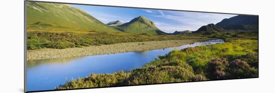 River Flowing on a Landscape, River Sligachan, Glen Sligachan, Isle of Skye, Scotland-null-Mounted Photographic Print