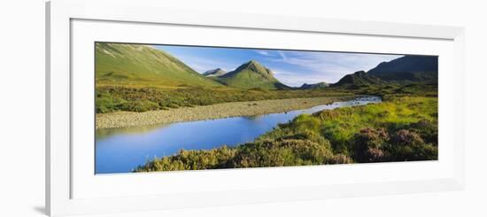 River Flowing on a Landscape, River Sligachan, Glen Sligachan, Isle of Skye, Scotland-null-Framed Photographic Print