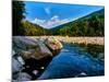 River flowing through a forest, Swift River, Kancamagus Highway, White Mountain National Forest...-null-Mounted Photographic Print