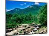 River flowing through a forest, West Branch Ausable River, Flume Falls, Adirondack Mountains, Ne...-null-Mounted Photographic Print