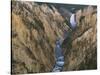 River Flowing Through Canyon, Lower Falls, Yellowstone River, Yellowstone National Park, Wyoming-Scott T. Smith-Stretched Canvas
