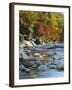 River Flowing Through Forest in Autumn, North Fork, Potomac State Forest, Maryland, USA-Adam Jones-Framed Photographic Print