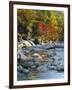 River Flowing Through Forest in Autumn, North Fork, Potomac State Forest, Maryland, USA-Adam Jones-Framed Photographic Print