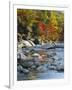 River Flowing Through Forest in Autumn, North Fork, Potomac State Forest, Maryland, USA-Adam Jones-Framed Photographic Print