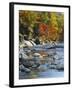 River Flowing Through Forest in Autumn, North Fork, Potomac State Forest, Maryland, USA-Adam Jones-Framed Premium Photographic Print