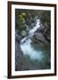 River flowing through Maligne Canyon with autumn foliage, Jasper National Park, UNESCO World Herita-Jon Reaves-Framed Photographic Print