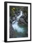 River flowing through Maligne Canyon with autumn foliage, Jasper National Park, UNESCO World Herita-Jon Reaves-Framed Photographic Print