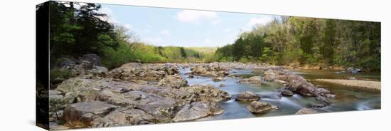 River flowing through rocks, Black river, Missouri, USA-null-Stretched Canvas