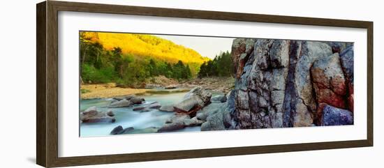 River flowing through rocks, Black River, St. Francois County, Missouri, USA-null-Framed Photographic Print