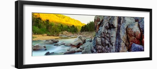 River flowing through rocks, Black River, St. Francois County, Missouri, USA-null-Framed Photographic Print