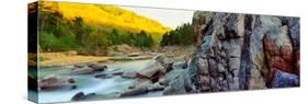 River flowing through rocks, Black River, St. Francois County, Missouri, USA-null-Stretched Canvas