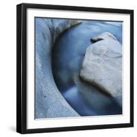 River Flowing Through Rocks-Micha Pawlitzki-Framed Premium Photographic Print