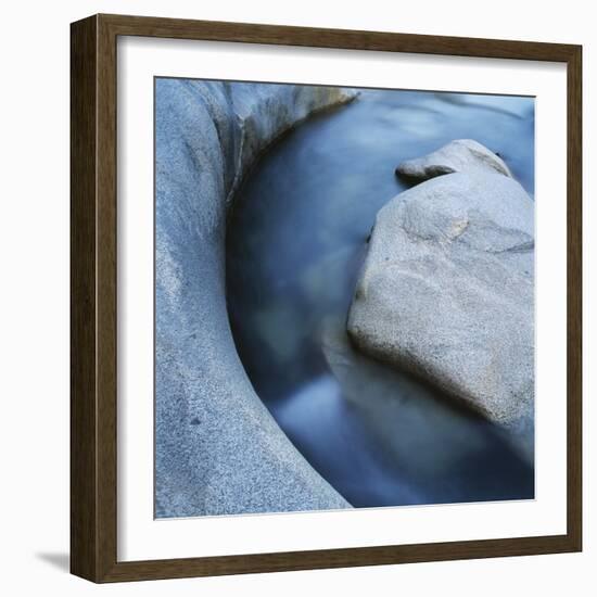 River Flowing Through Rocks-Micha Pawlitzki-Framed Photographic Print