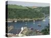 River Fowey and Forest Area of Hall Walk, Q Monument Visible Through Trees, Cornwall, England-Ken Gillham-Stretched Canvas