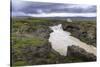 River from Godafoss waterfall in Iceland, Europe-null-Stretched Canvas