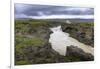 River from Godafoss waterfall in Iceland, Europe-null-Framed Photographic Print