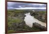 River from Godafoss waterfall in Iceland, Europe-null-Framed Photographic Print