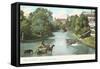 River from Mill Bridge, San Antonio, Texas-null-Framed Stretched Canvas