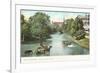 River from Mill Bridge, San Antonio, Texas-null-Framed Premium Giclee Print