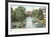 River from Mill Bridge, San Antonio, Texas-null-Framed Premium Giclee Print